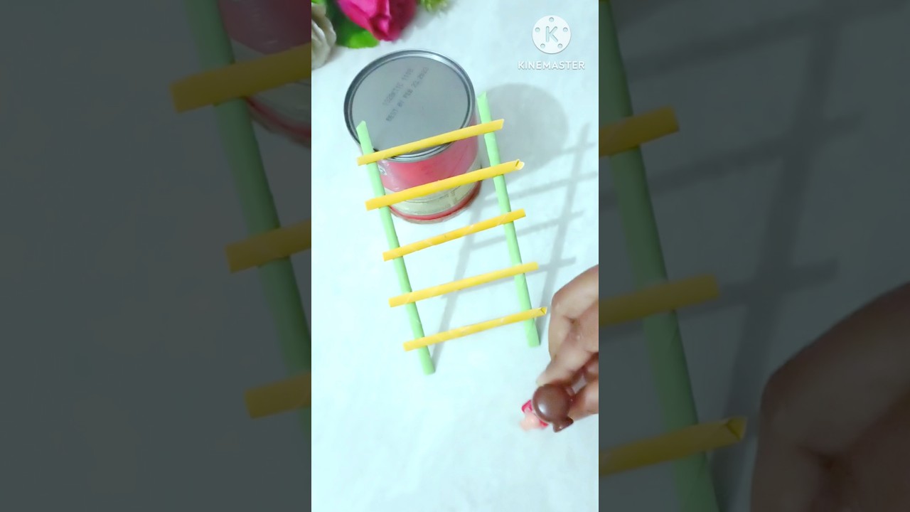 Ladder 🪜#paper craft#easy#paper ladder#shorts #🪜🪜