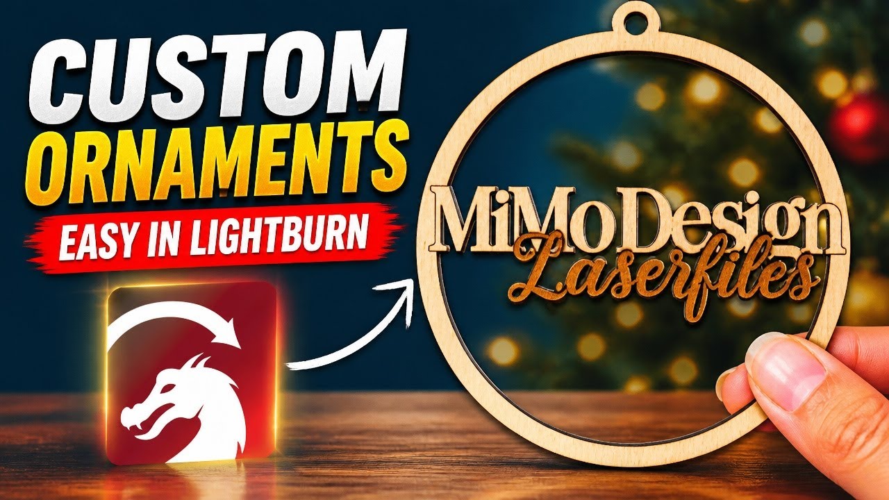LightBurn Text Tutorial | Master Text Effects for Laser Cutting & Engraving this Christmas 