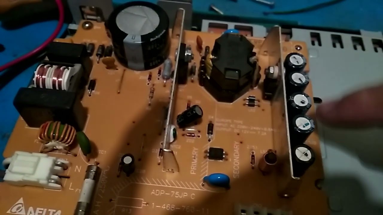 Reparación fuente alimentación PlayStation 2 FAT fuente DELTA adp-75jp c