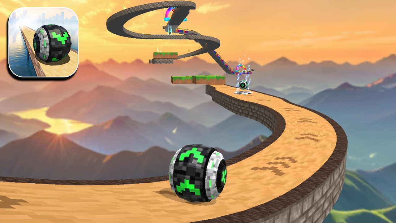 Прохождение игры Super Rolling Ball Balance Speedrun, все уровни 720