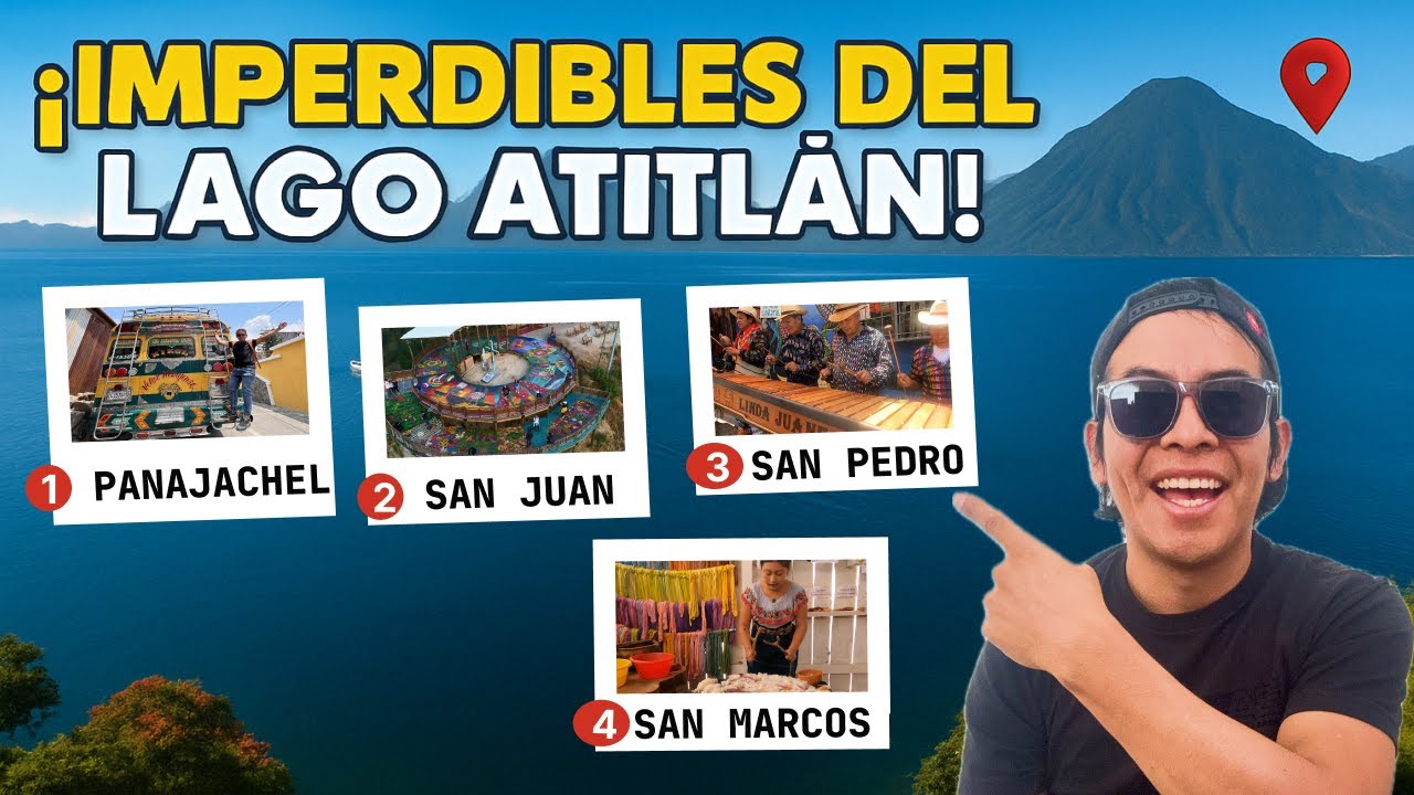 ¿Cuál es el mejor pueblo del Lago Atitlán? ✨¡Visitamos los 4 más famosos! 🇬🇹🌄🌿