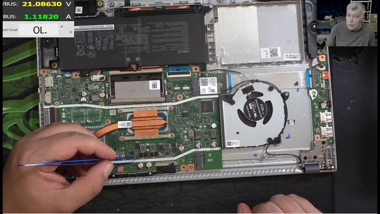 Asus A509 не заряжается, короткое замыкание может быть довольно распространенной неисправностью.