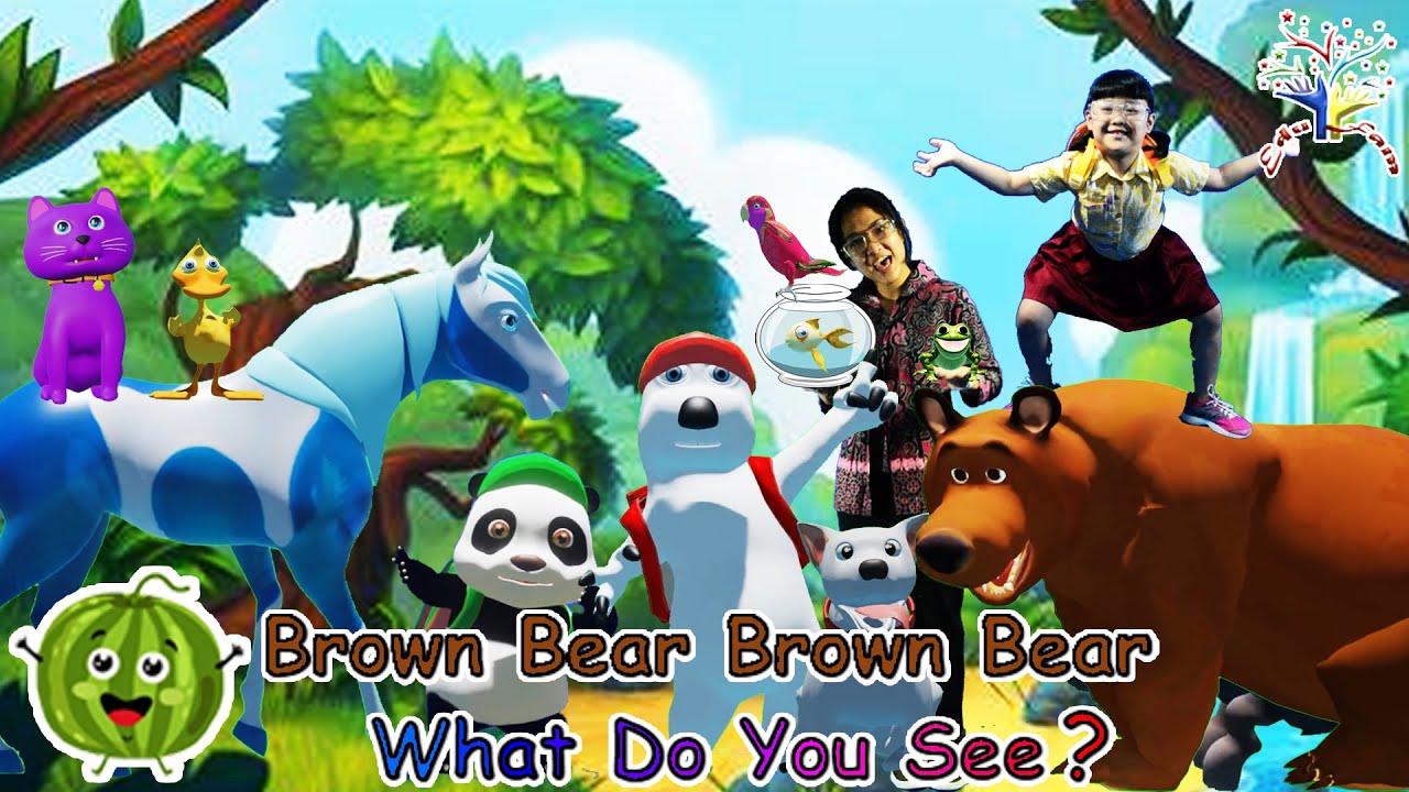 Brown Bear Brown Bear What Do You See BB1 || 3D CARTOON ANIMATION  EduFam Nursery Rhymes & Kids Song