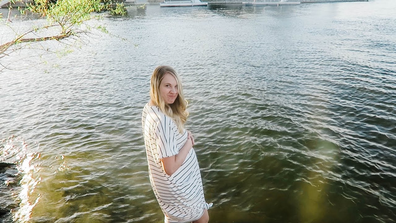 Jumping In The Lake For Belly Pictures!