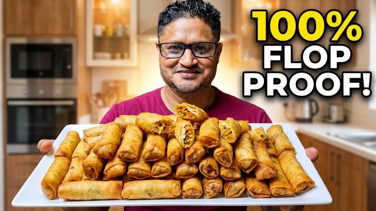 How To Make Chicken Springrolls For Beginners.(Tutorial)