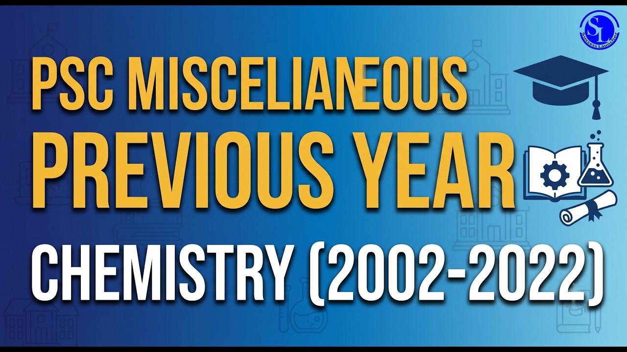 WBPSC Miscellaneous Chemistry Previous Year Questions (2002-2022 ) Complete Solution