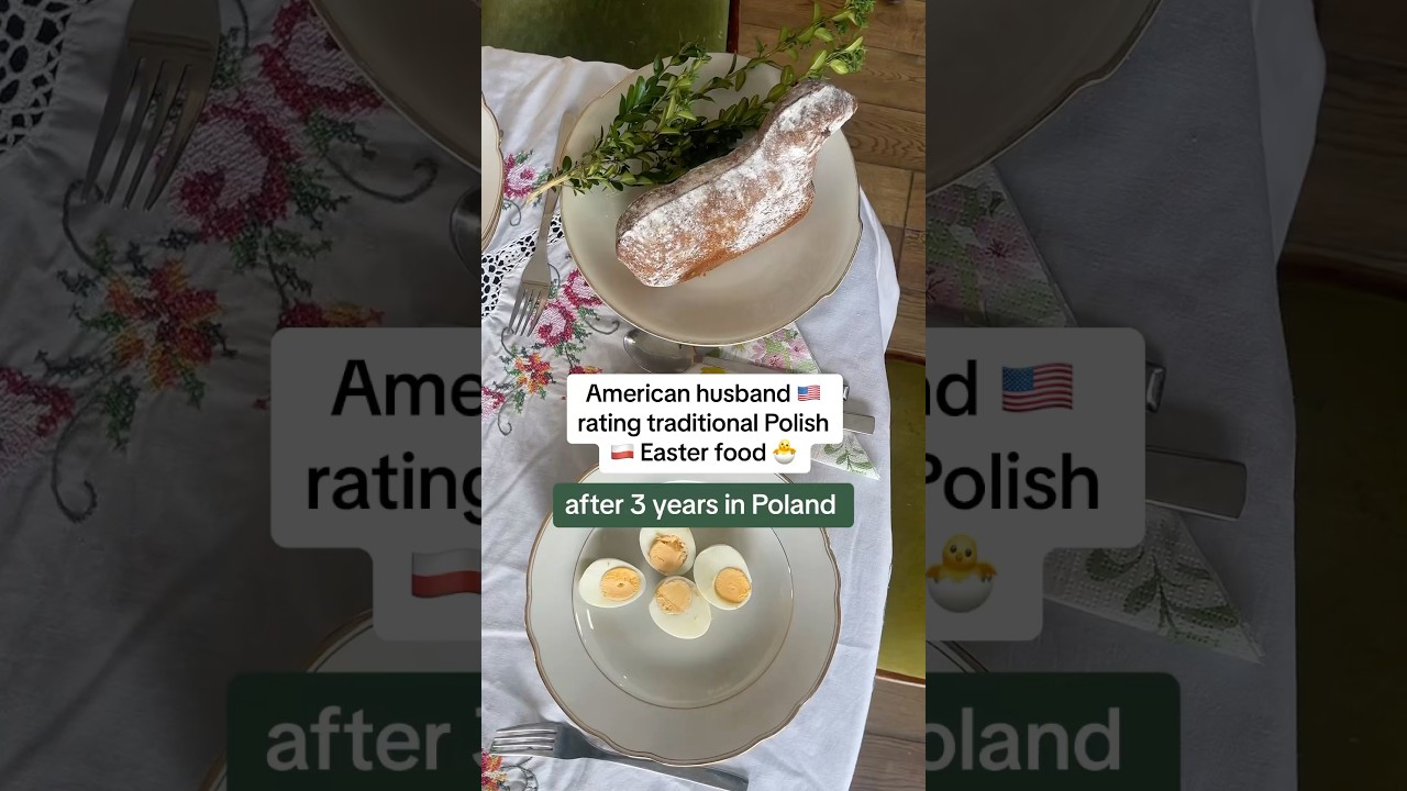 American husband rating traditional Polish Easter food 🇵🇱 #poland #easter #easterfood #polishfood