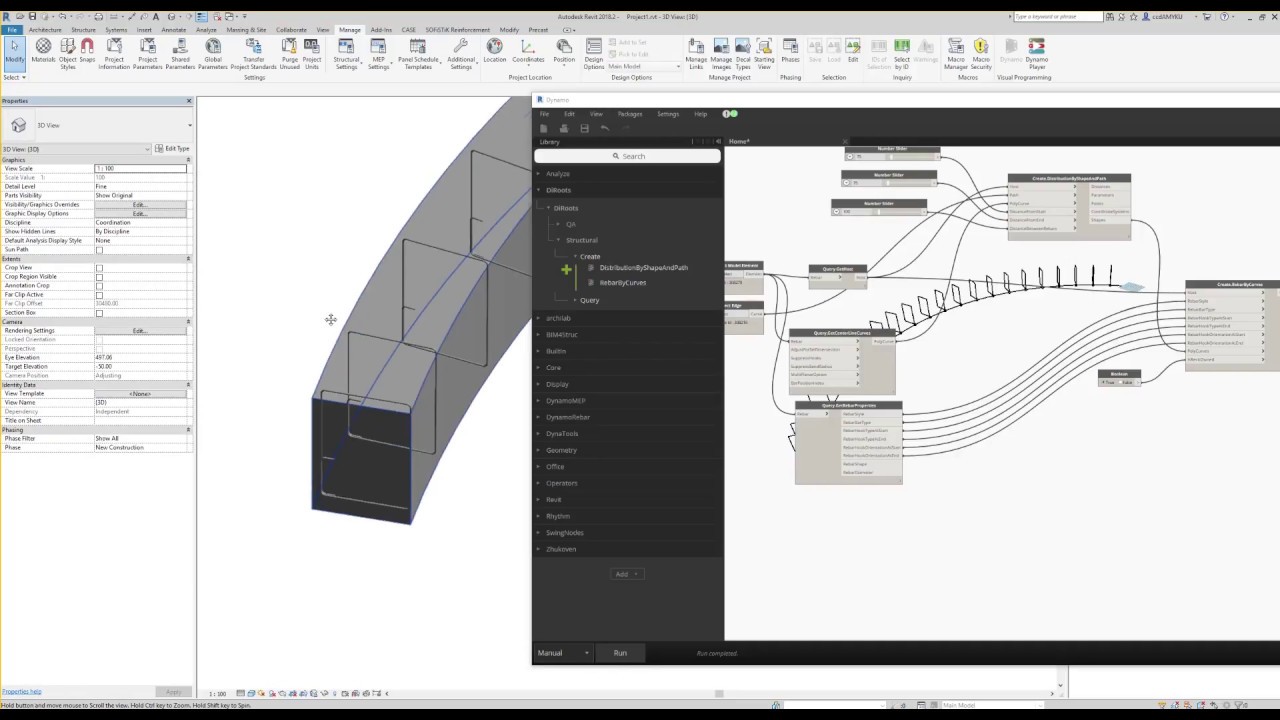 DiRoots Dynamo Package - Structural Rebar - Video 1