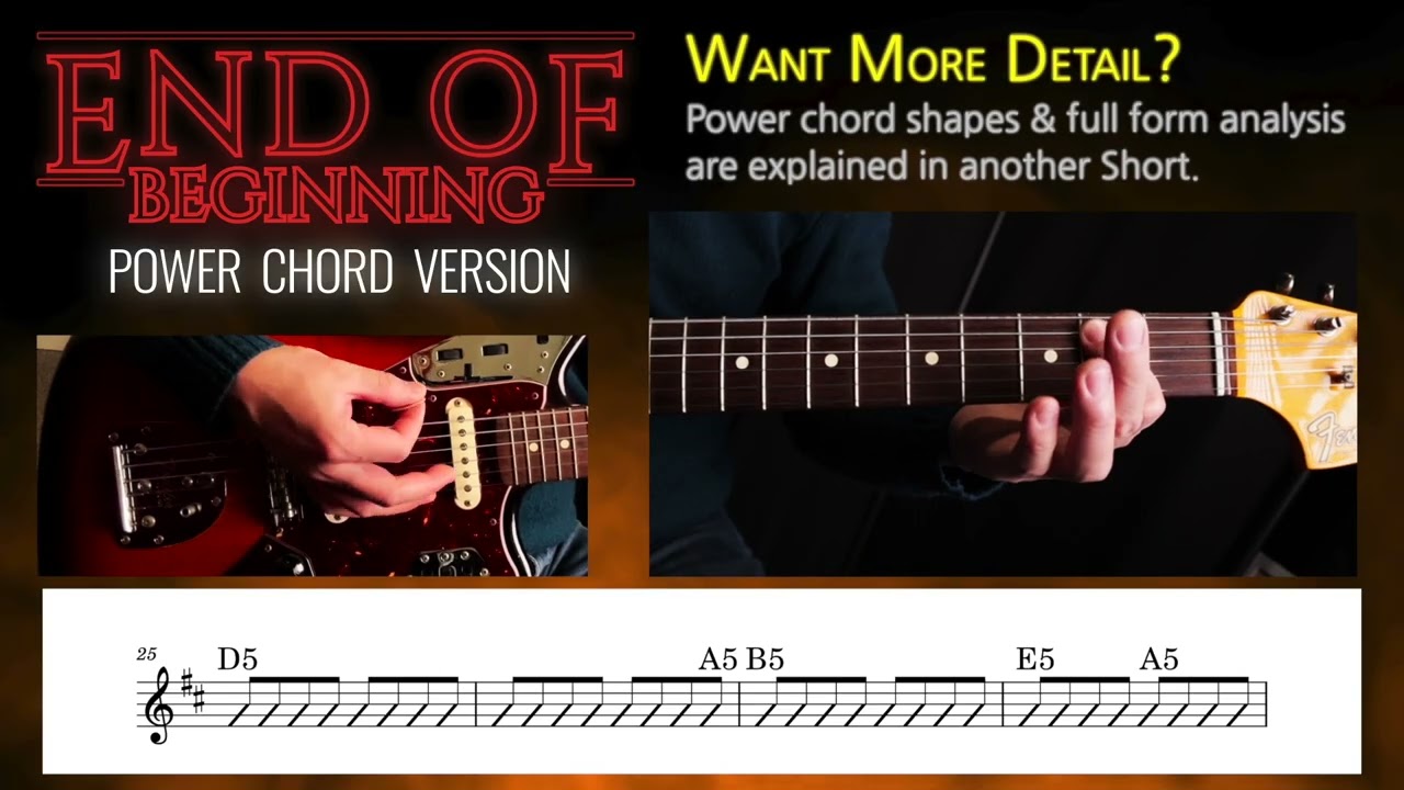 End of Beginning – Power Chord Play-Through | Mike Yip Music Academy