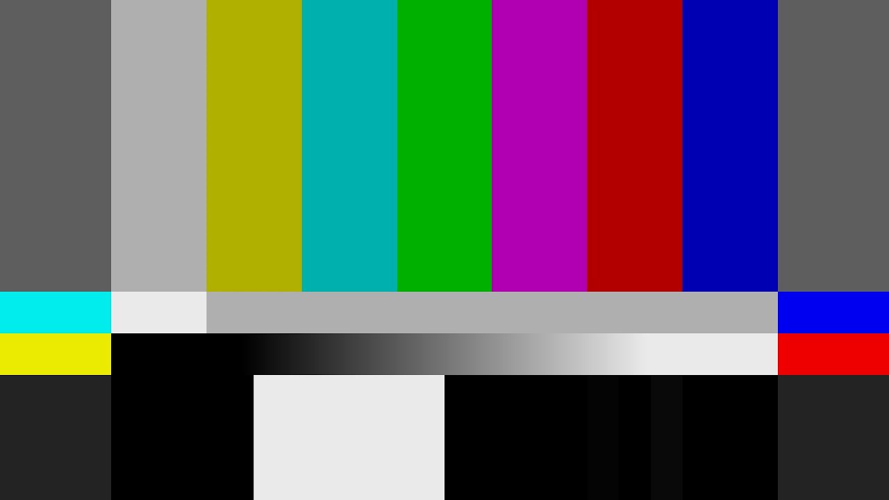 Panasonic HC-X1 on TEST with SMPTE Colour Bars Stereo 1KHz Tone