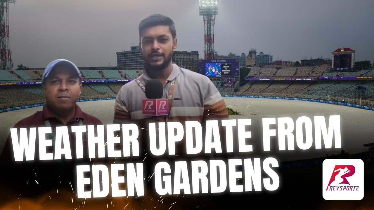 Weather update from Eden Gardens, Kolkata! With KKR all set to take on PBKS tonight at home