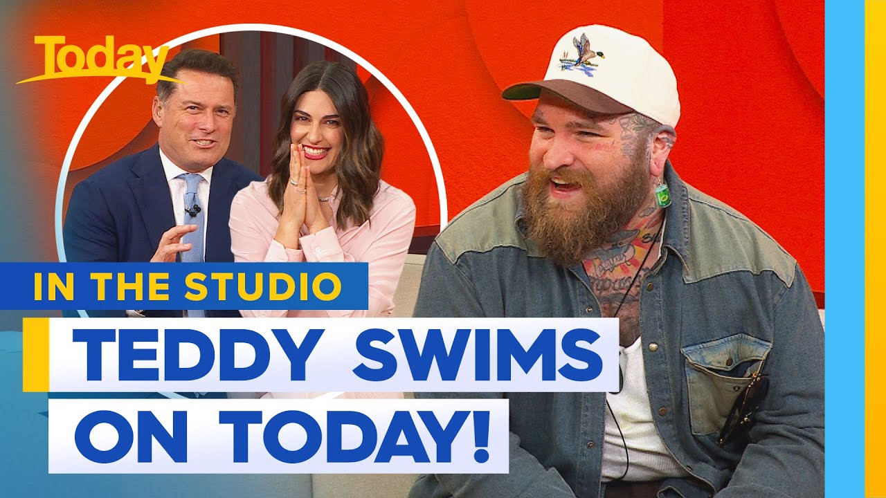 Teddy Swims joins Karl and Sarah live in studio | Today Show Australia