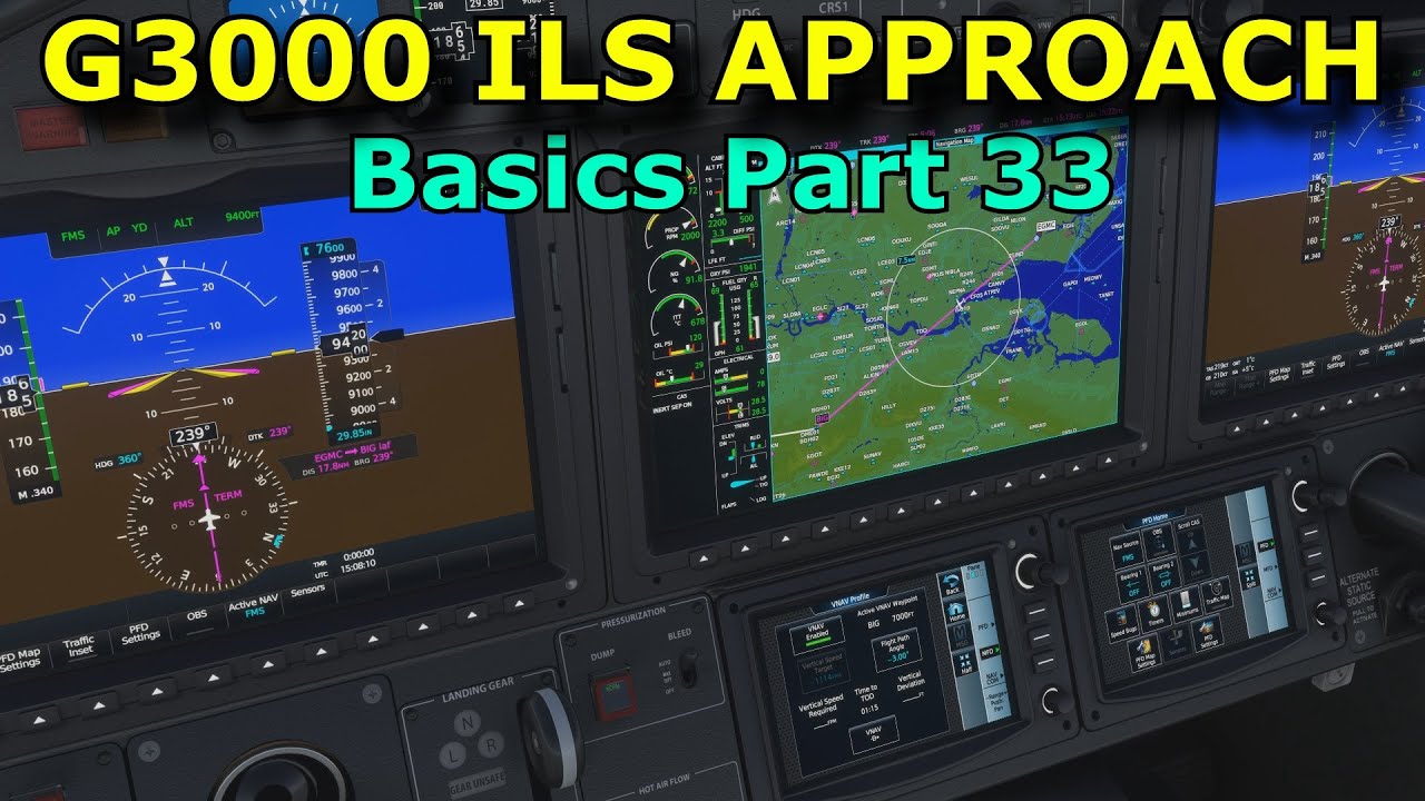 FS2020: Учебное пособие по заходу на посадку по системе ILS G3000 в TBM 930 — Возвращение к основ...