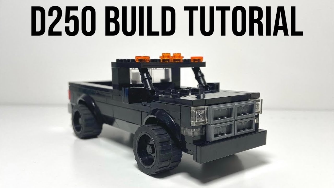 LEGO first gen Dodge D250 Cummins Diesel Build Tutorial!