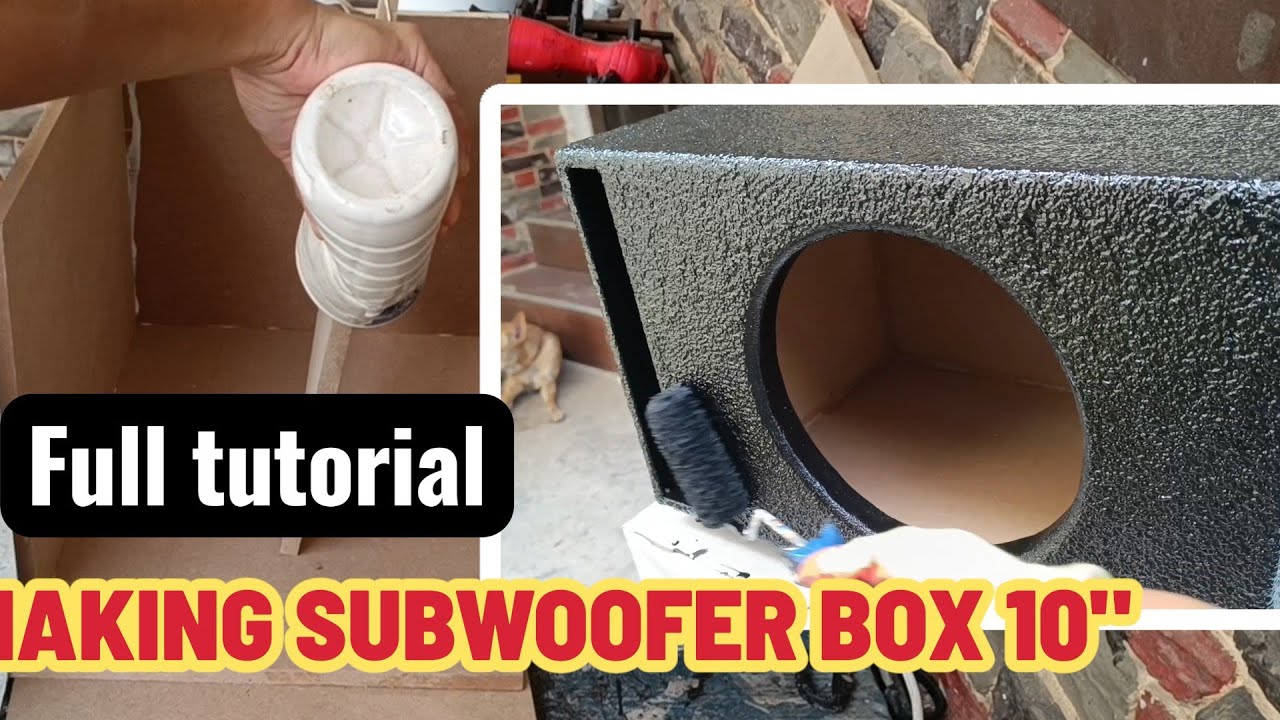 How to Build a Vented Subwoofer Box - 10
