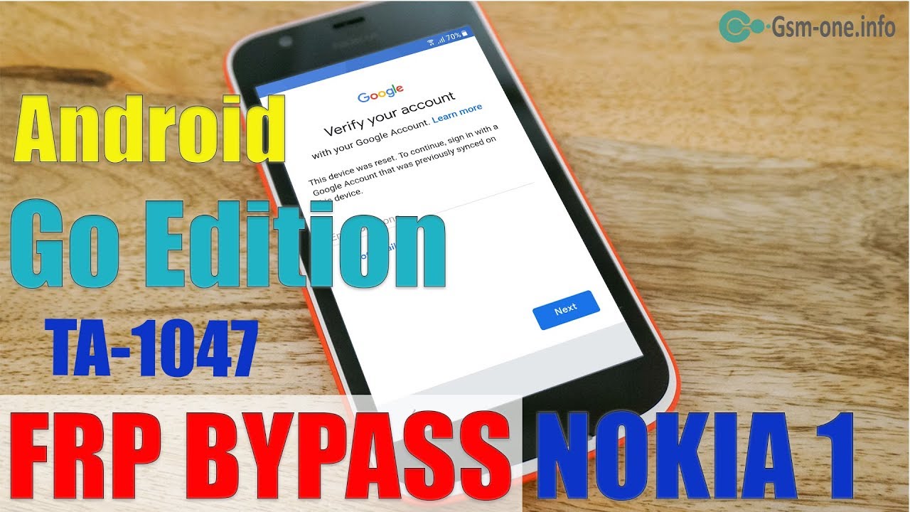 (Hot&free) FRP Byass NOKIA 1 (TA-1047) Android  8.1 (Go Edition)