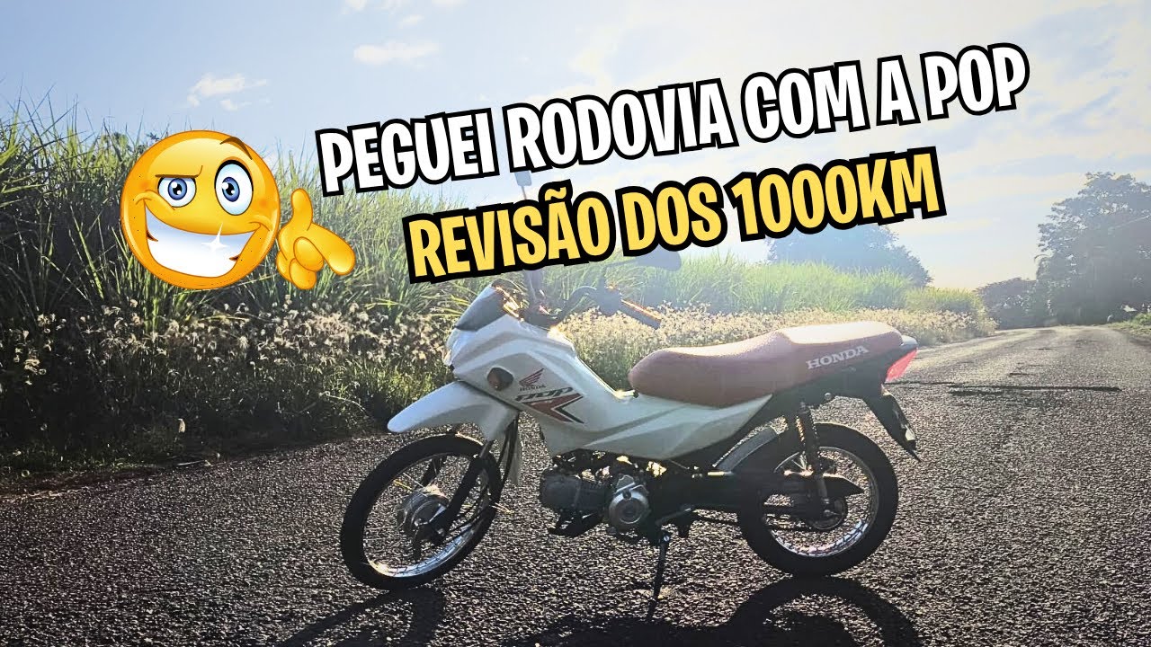 Como andar de POP 2025 NA RODOVIA? | Levei pra fazer a REVISÃO de 1000 km?