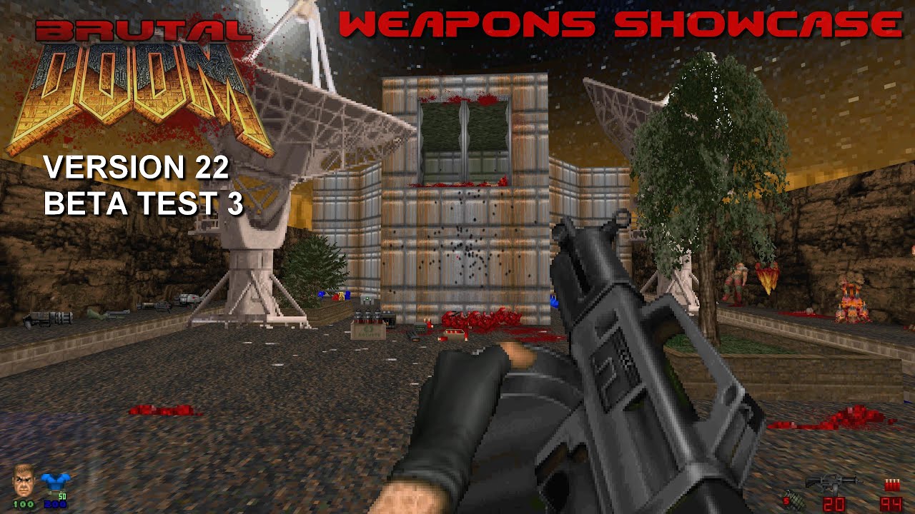 Brutal Doom v22 Beta Test 3 - All Weapons showcase | 4K/60