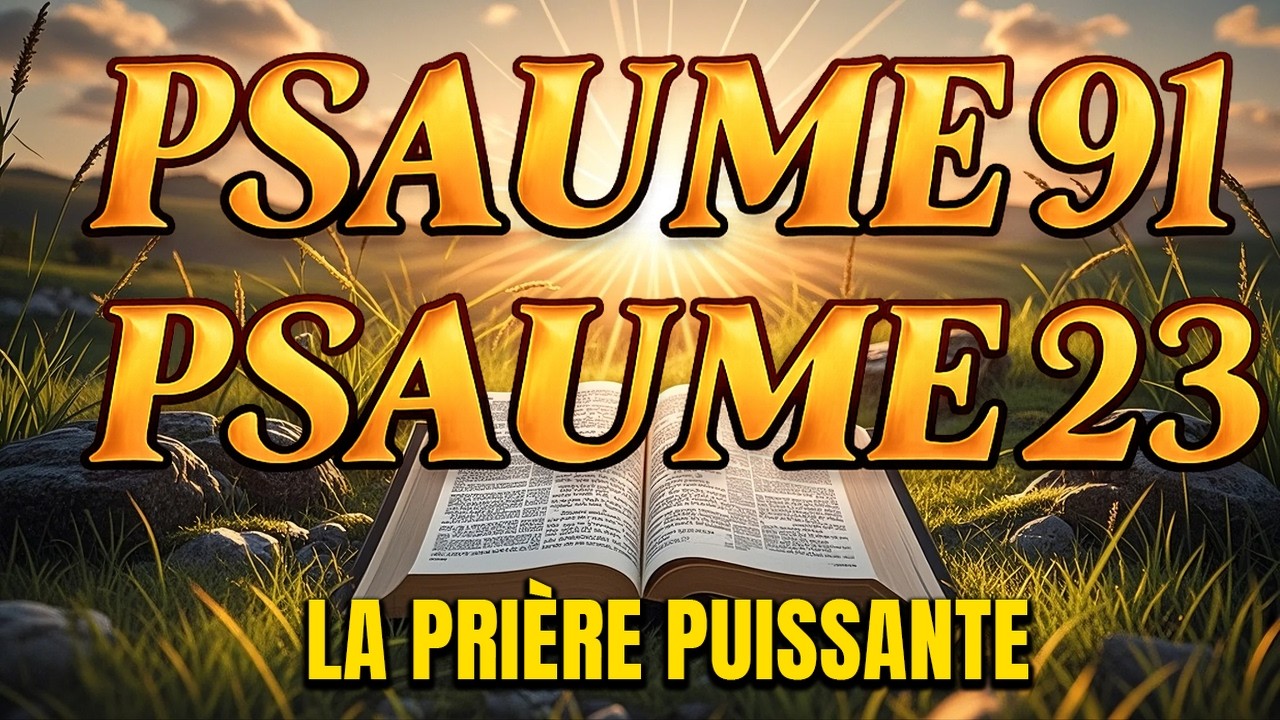 PRIÈRE DU JOUR 25 FÉVRIER – PSAUME 91 et PSAUME 23–Les deux PRIÈRES LES PLUS PUISSANTES de la BIBLE