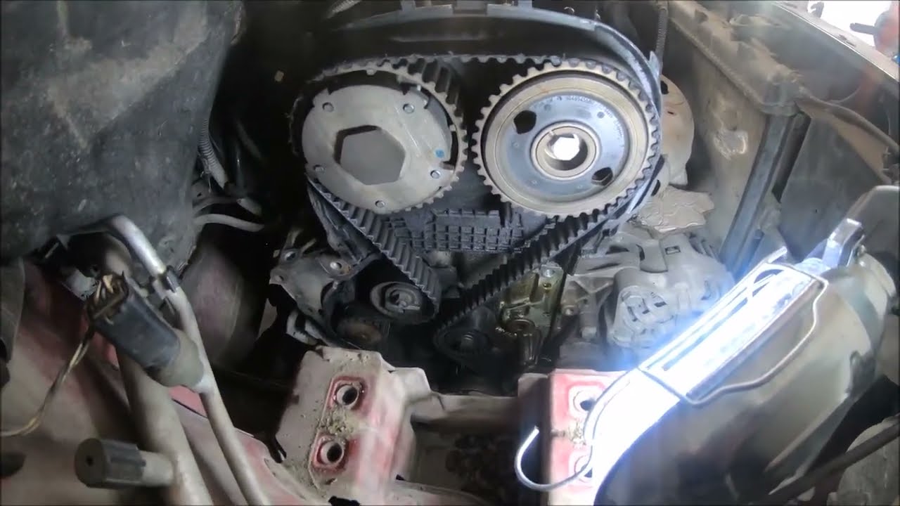 peugeot 307 1.4 petrol engine how to change timing belt and coolant pump