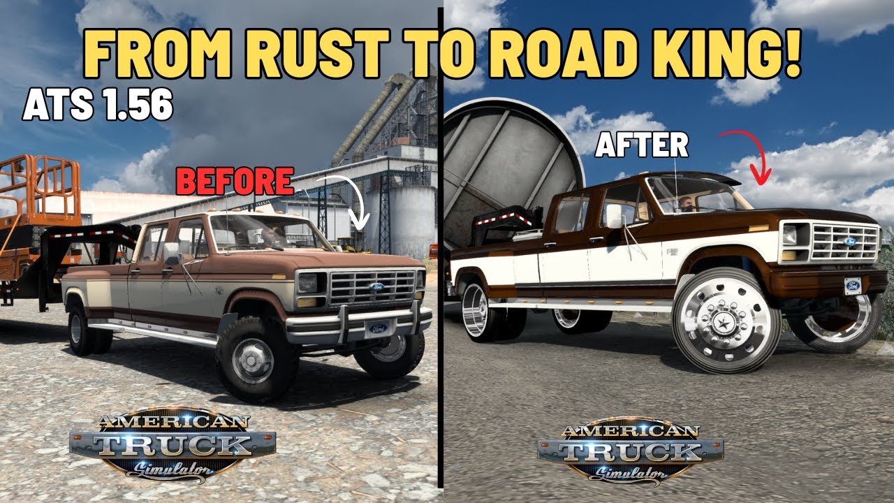 American Truck Simulator 1 56 – Old School Ford Truck MOD Restoration & Upgrade Gameplay