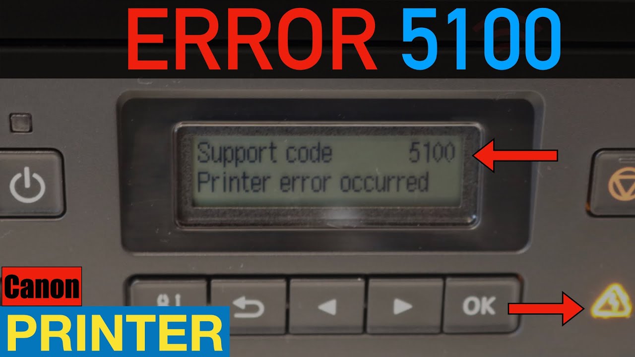 Canon Printer Error 5100