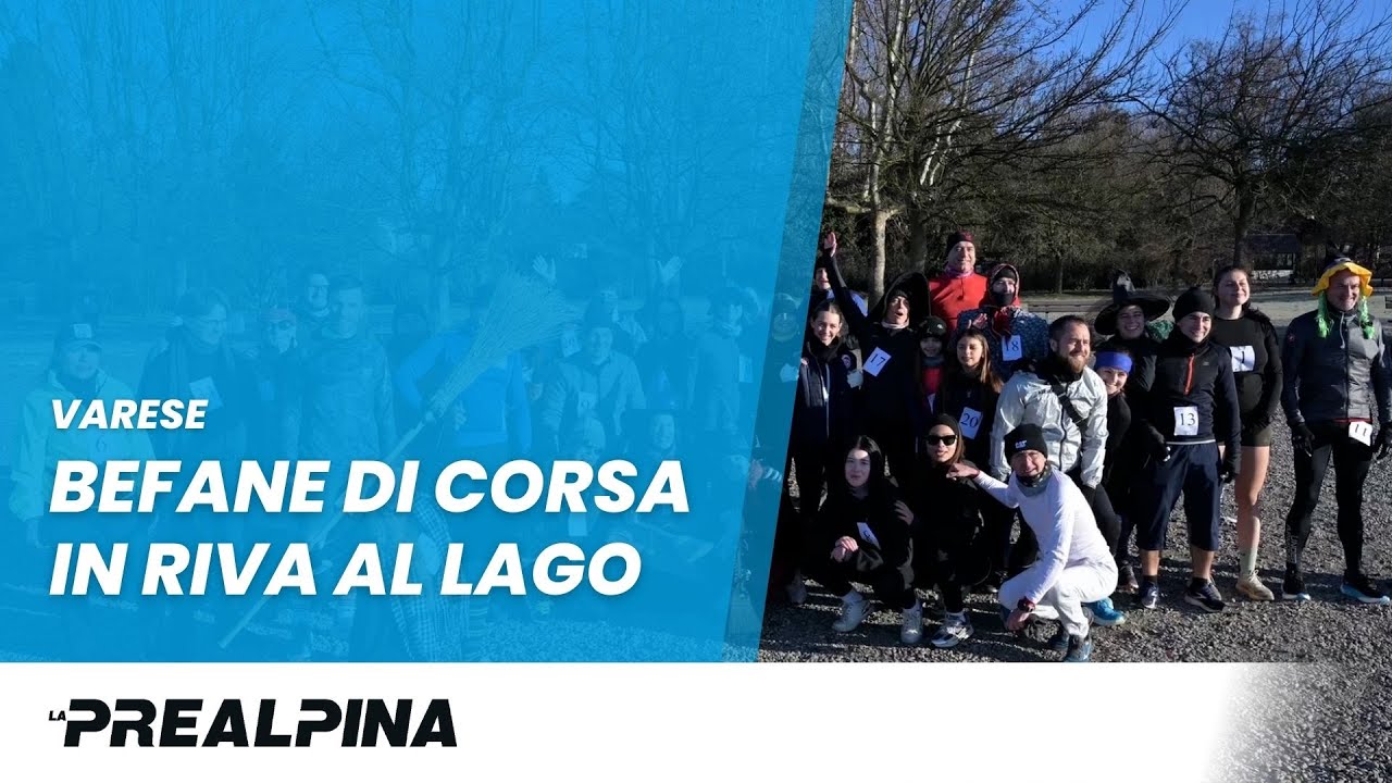 Varese | Befane di corsa in riva al lago
