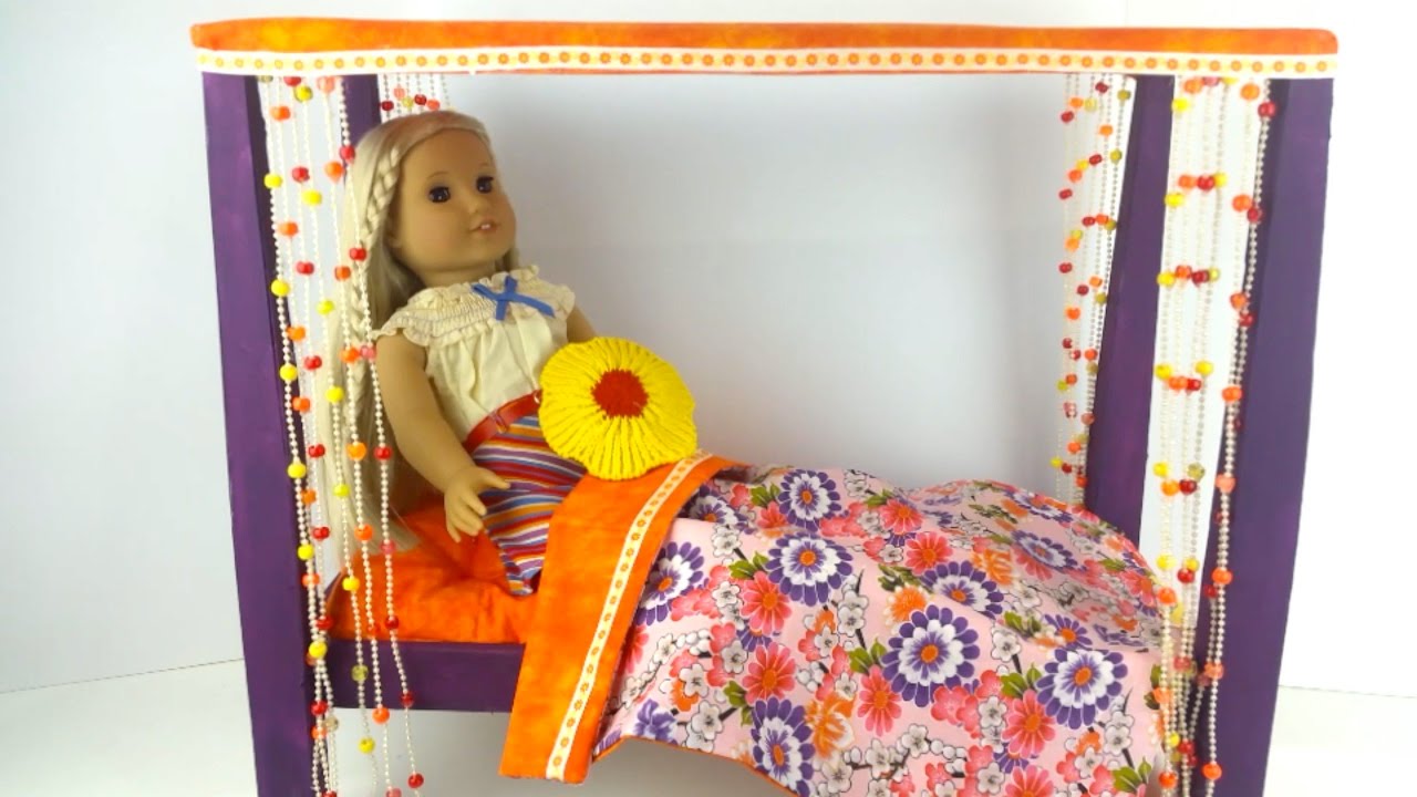 DIY/ How To make American Girl Doll Julie's Bed