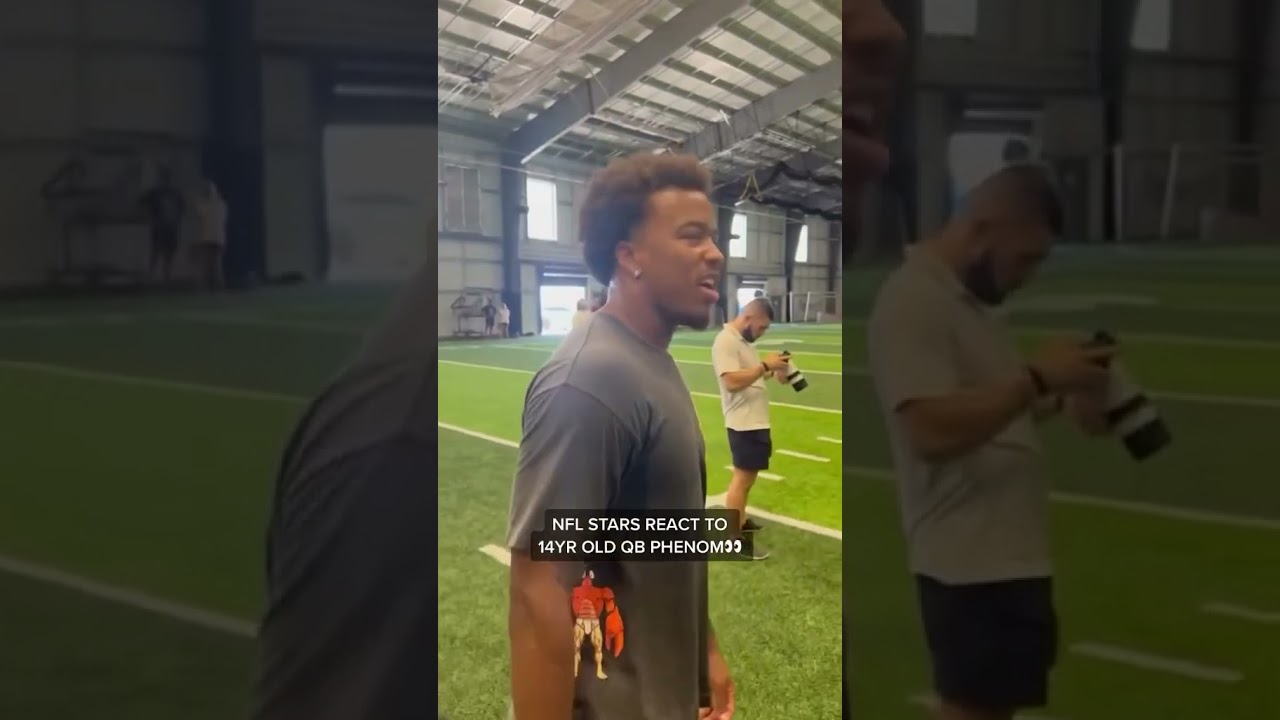 Throwback to when 5⭐️ Julian Lewis impressed NFL players when he was only 14 years old 🔥 #shorts