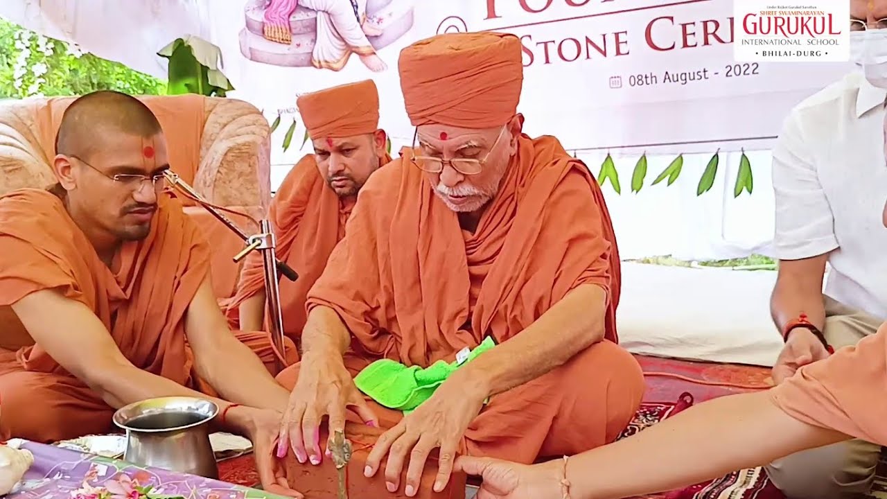 Gurukul Bhilai Foundation Stone Ceremony | Shree Swaminarayan Gurukul International School