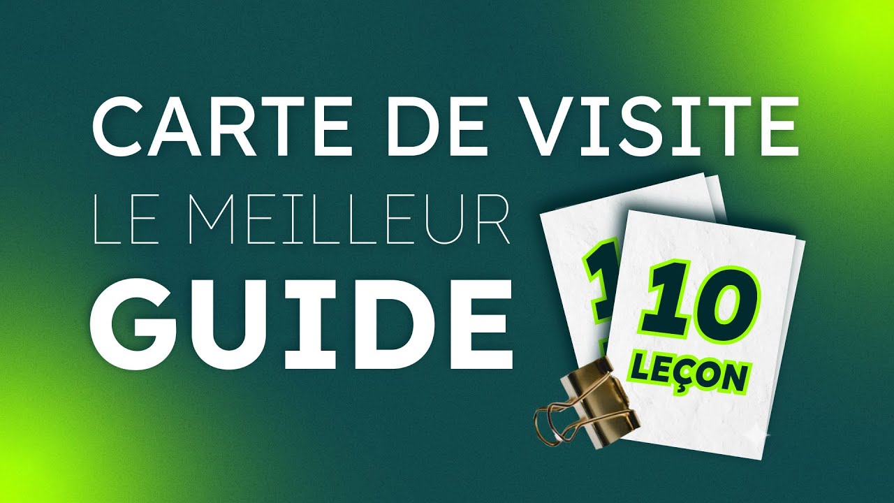 10 Secrets de Pro pour une Carte de Visite Inoubliable !