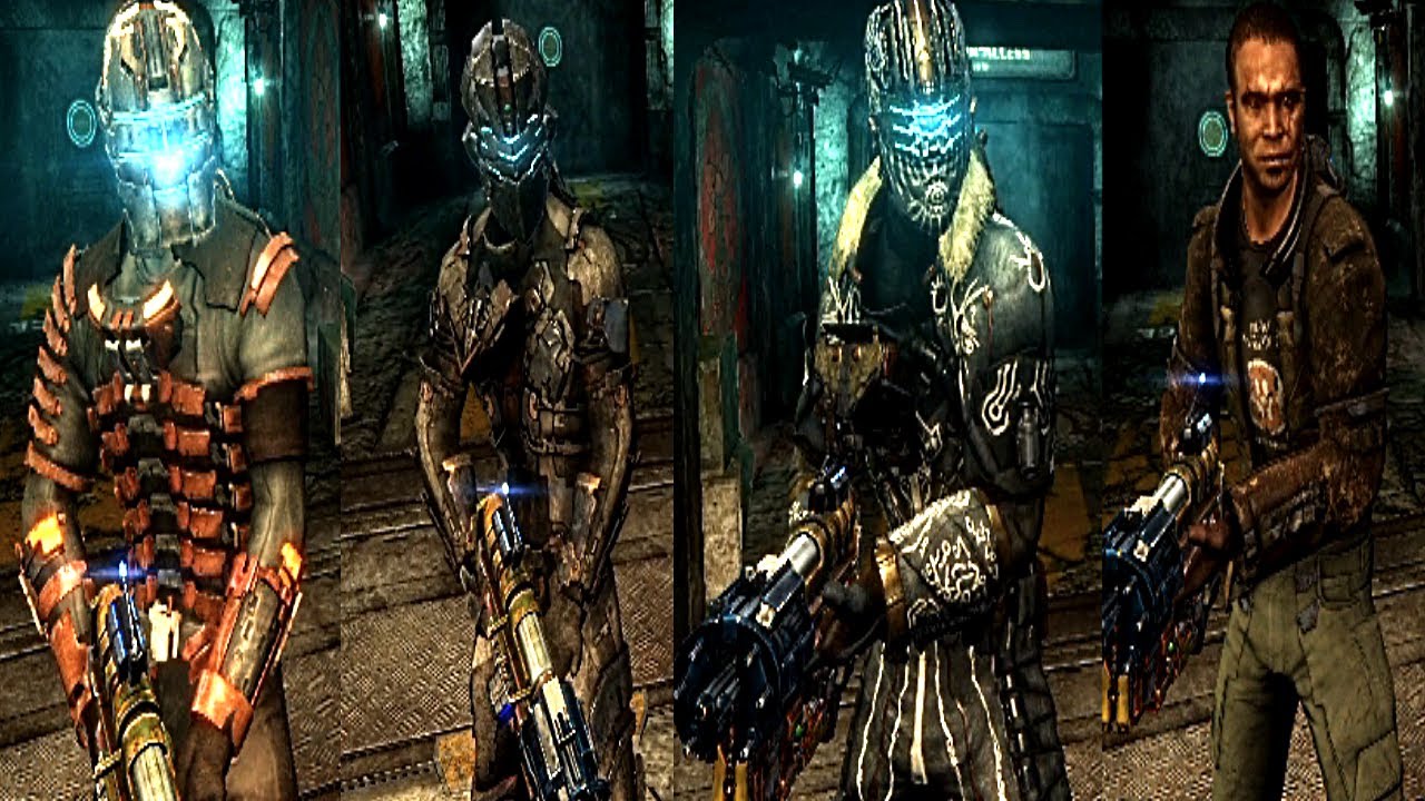 Dead Space 3 | All Suits for Issac (Including DLC and Unused Suits)