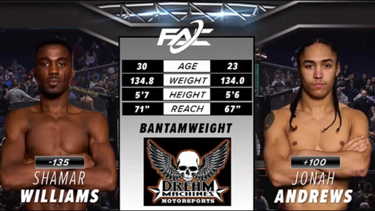 Jonah Andrews vs. Shamar Williams - FAC 33
