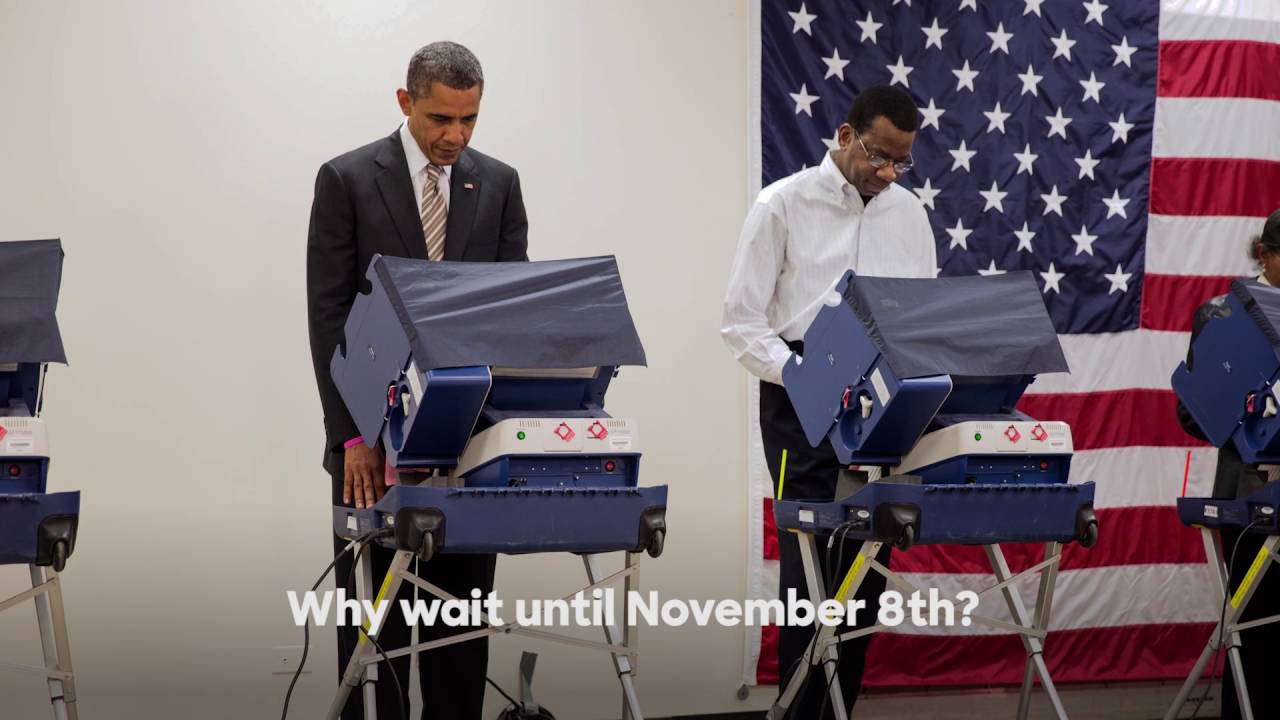 President Barack Obama on early voting | Hillary Clinton