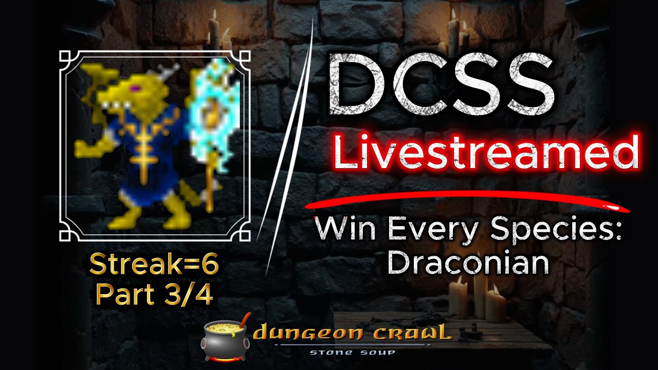 DCSS – Draconian Artificer Part 3 | Win Every Species Challenge