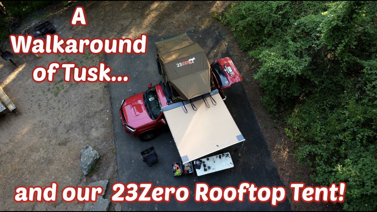 Walk around of Tusk Runner and our 23Zero Walkabout 87 RoofTop Tent!