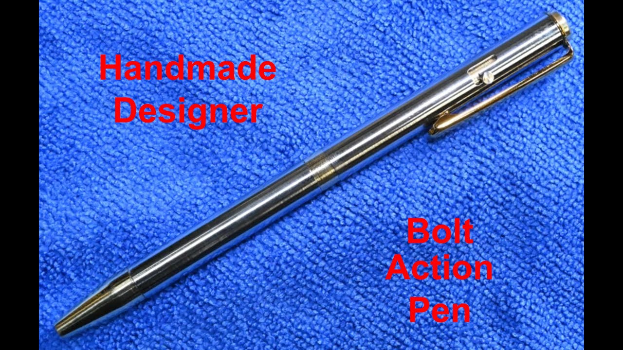 Handmade designer  Bolt Action Pen From Stainless Steel & Brass