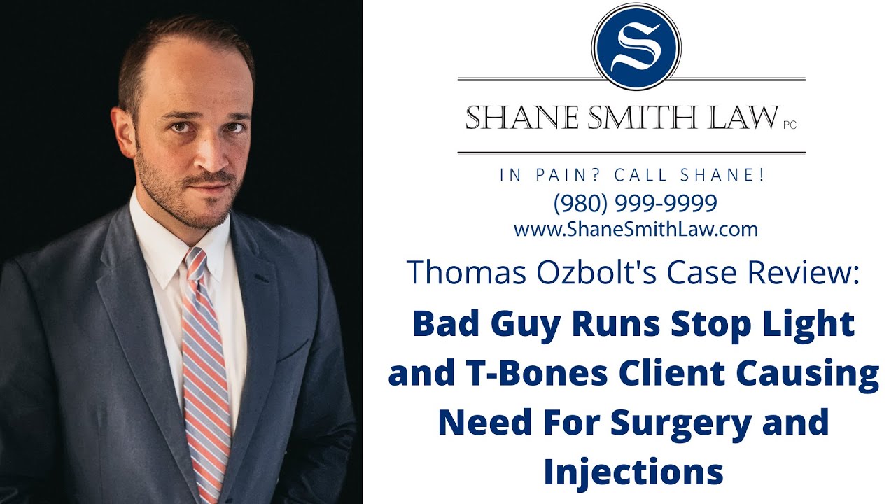 Guy Runs Stop Light and T-Bones Client Causing Need For Surgery & Injections - In Pain? Call Shane!