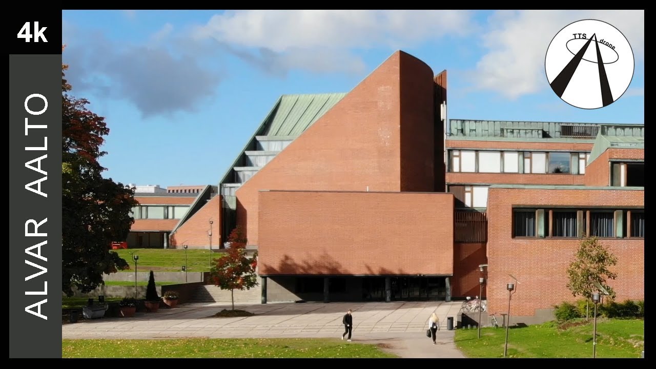 Aalto University: Alvar Aalto’s Red Brick Campus (4K Drone) | Otaniemi