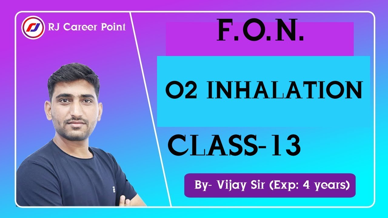 o2 Inhalation |AIIMS class| Nursing Officer & Staff Nurse Online Classes | AIIMS|rjcareerpoint