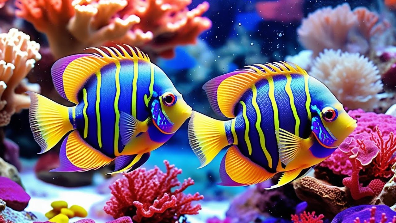 The Best 4K Aquarium - Dive Into The Mesmerizing Underwater Realm With Relaxing Music For Deep Sleep