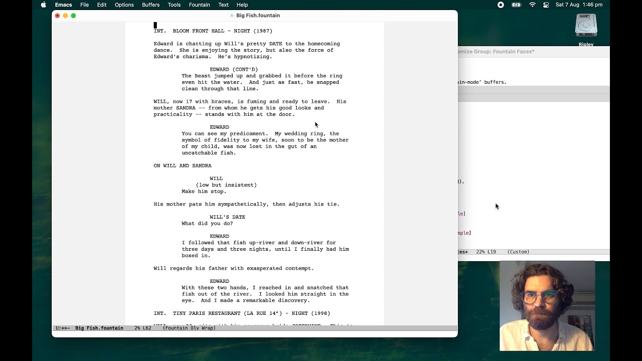 Screenwriting with Emacs Fountain Mode: Getting Started