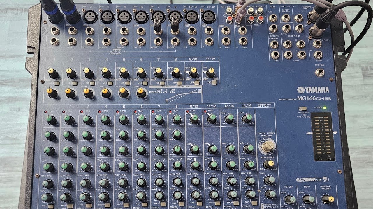 Mixer Yamaha MG166  16 line full chức năng. Giá chỉ 3tr. đt/zalo: 08 333 58 999