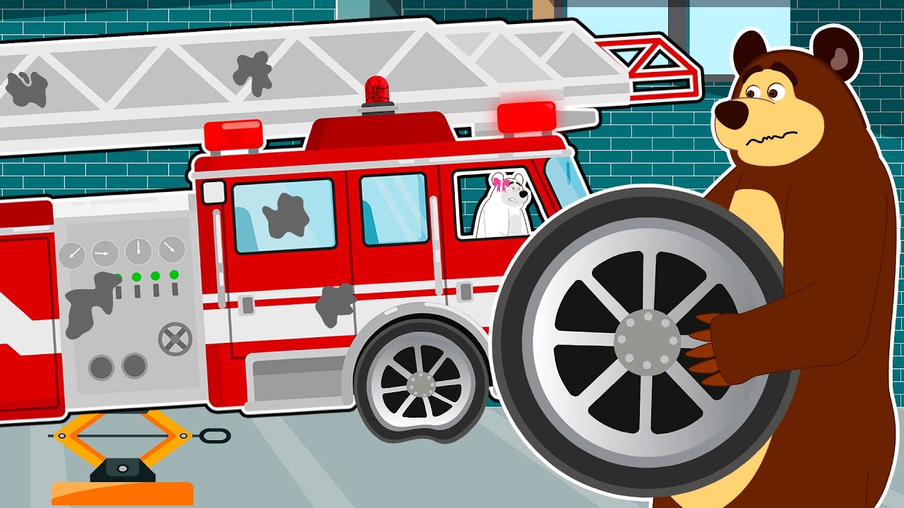 The Bear Garage: Repairing and renewing an Accident Fire Truck | Impressive techniques are revealed