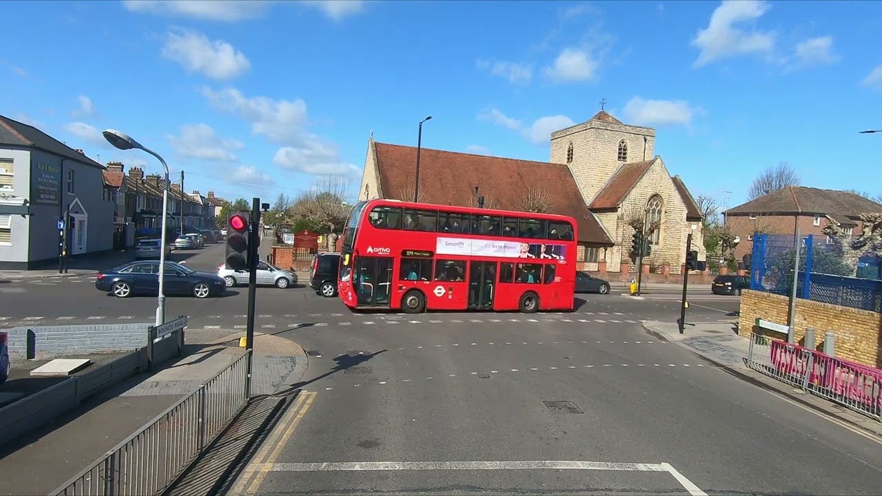 4K 🇬🇧 London BUS Route W8 - LEE VALLEY Leisure Complex to CHASE Farm Hospital via Edmonton, Enfield