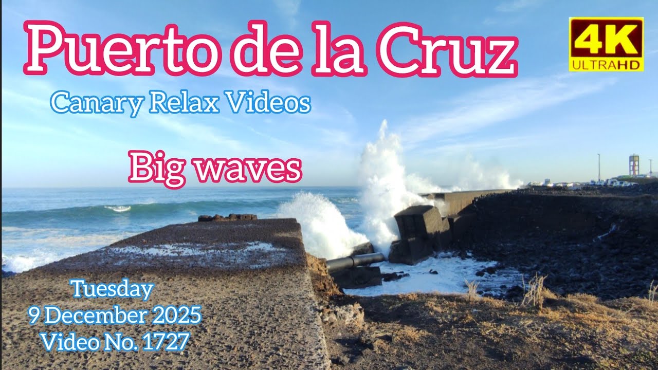 Тенерифе 🏝️ Пуэрто де ла Крус Большие волны