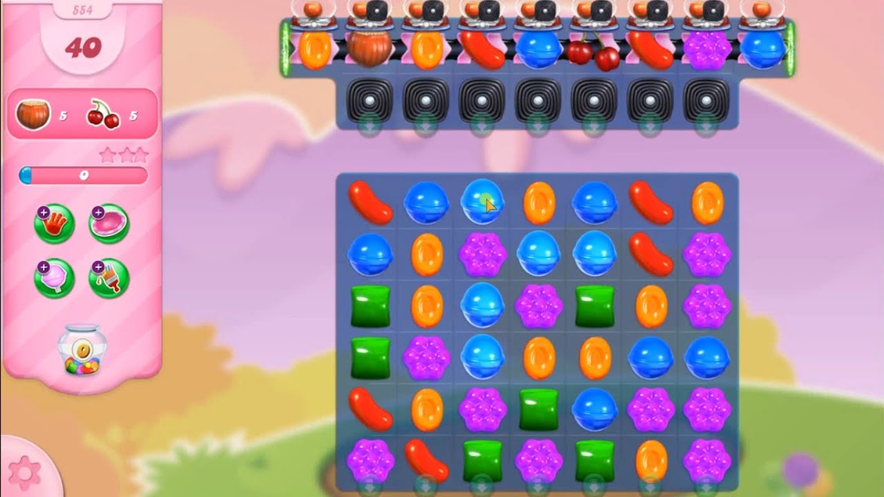 Candy Crush Saga Level 554 NO BOOSTERS