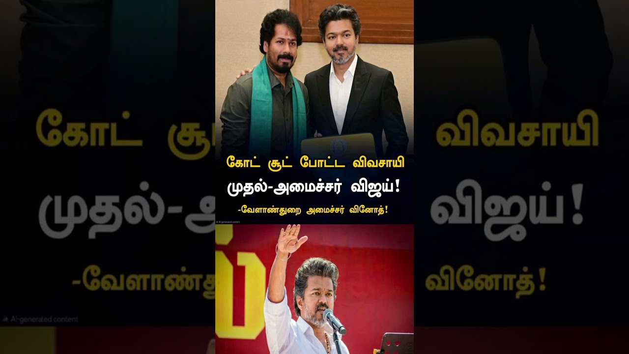 Minister Vinoth's Unique Praise for CM Vijay