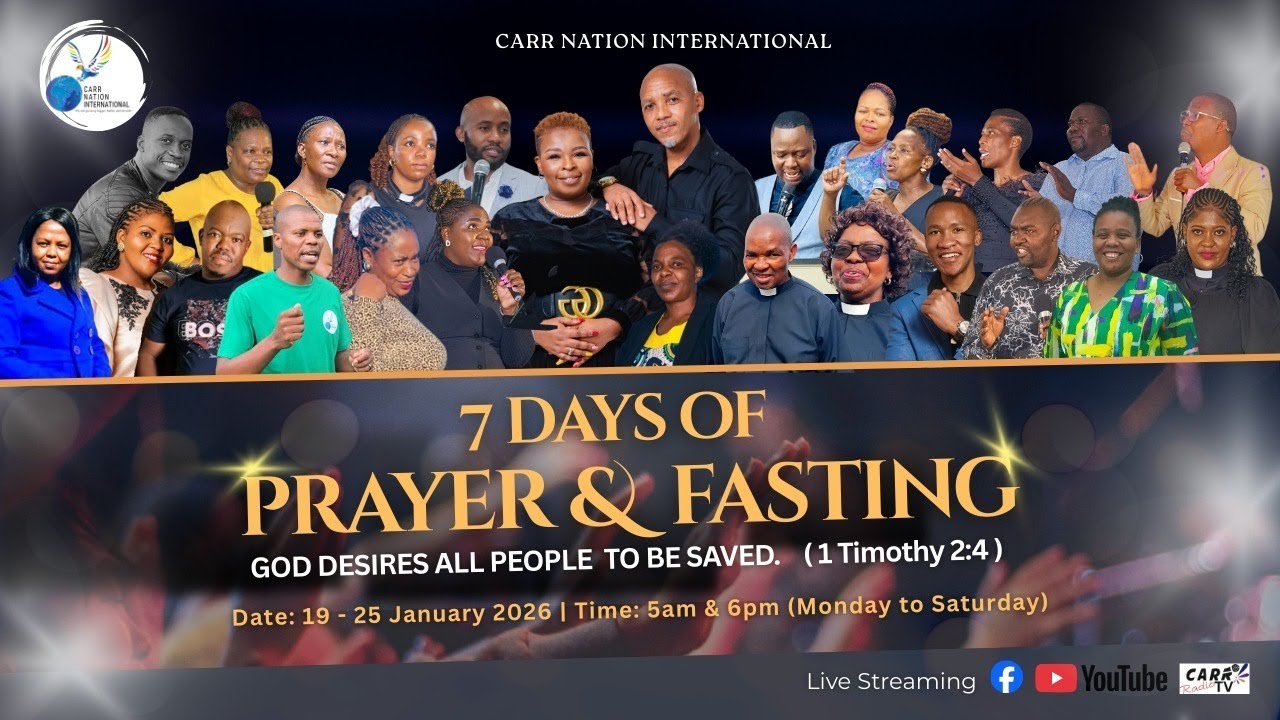 7 DAYS OF PRAYER & FASTING-DAY 6- WITH DRS SUOANE & THANDOJOY MSOMI