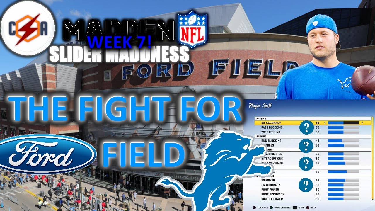 Madden Slider Maddness Week 7 vs DET